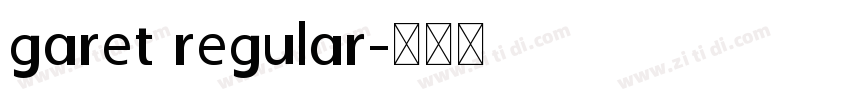 garet regular字体转换